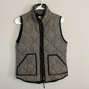 J. Crew Factory Herringbone Puffer Vest